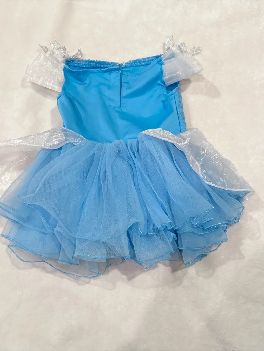 12-18 months Disney Cinderella Blue and Silver Princess Tulle Onesies Costume